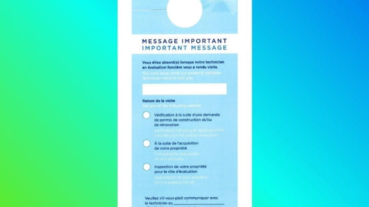 mise à jour de l'inventaire des bâtiments sur le territoire de la municipalité