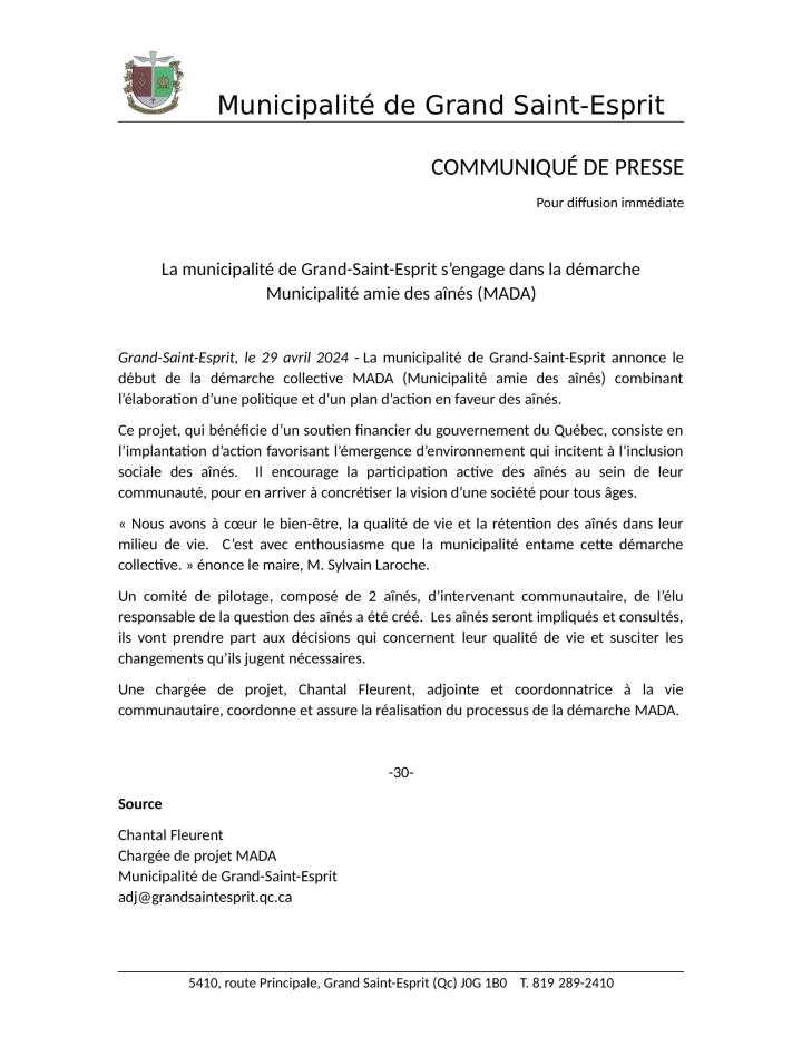 Démarche MADA