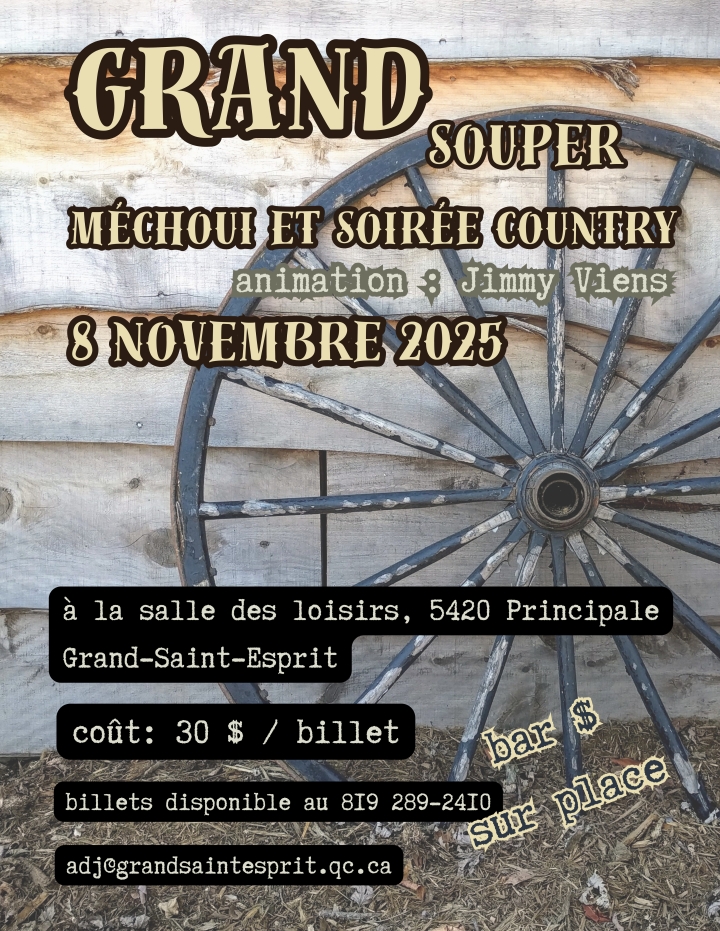 Grand Souper Méchoui et danse country